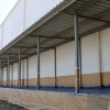 Пандусы логистического терминала перед снятием защиты от перепыла