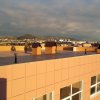 Кровля после нанесения первого слоя эластичного композитного покрытия